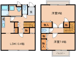 シャレ－高槻の物件間取画像